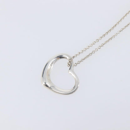 Tiffany & Co. Elsa Peretti Open Heart Pendant Sterling Silver, Silver, Silver, Necklace