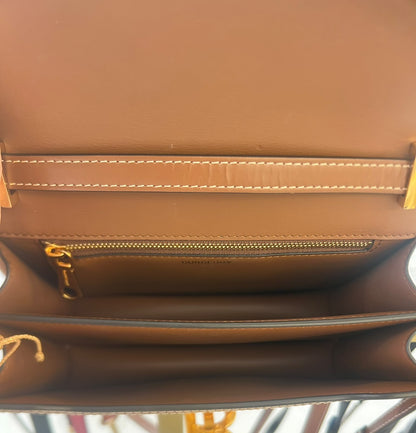 Burberry TB Shoulder Bag Canvas, Beige, Canvas, Shoulder Bag
