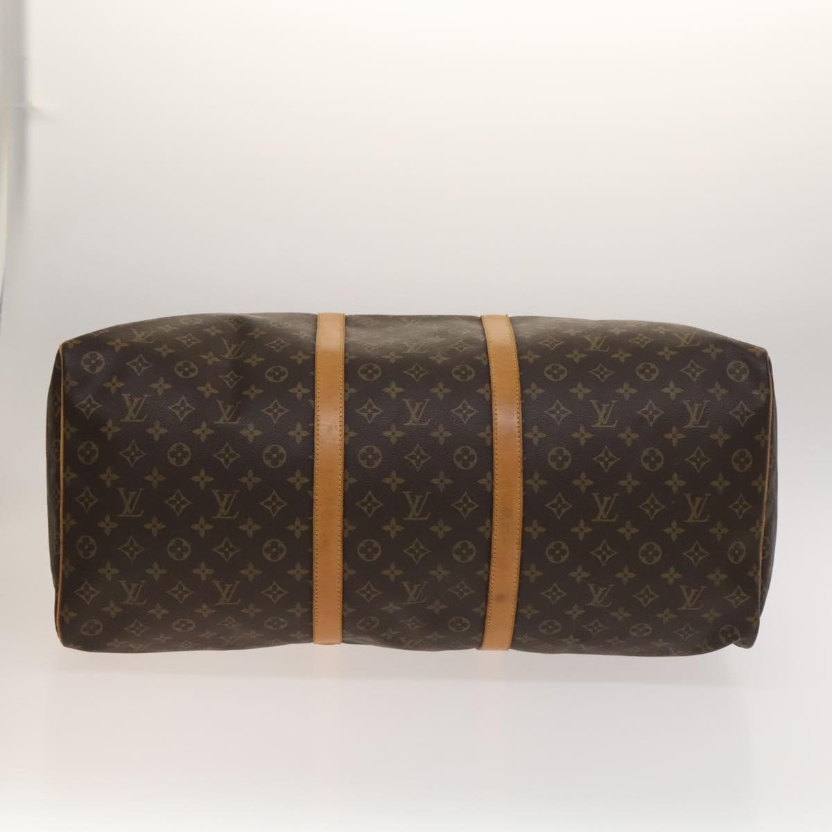 Louis Vuitton Keepall Bandouliere Bag Monogram Canvas, BROWN, CANVAS, Travel bag