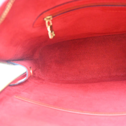 Louis Vuitton Lussac Epi Leather, Red, Leather, Handbag