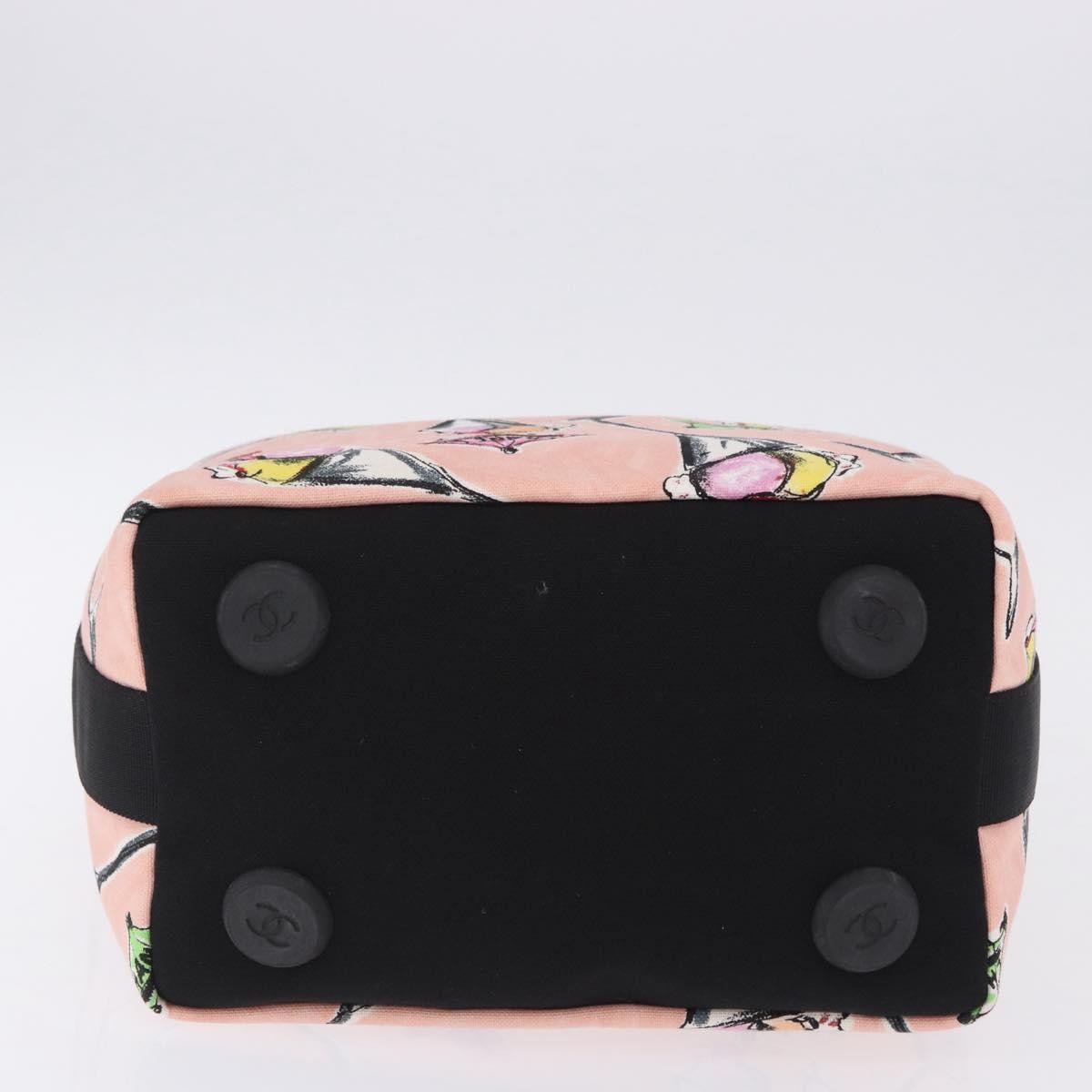 Chanel Ice Cream Sundae Printed Canvas, Pink, Canvas, Shoulder Bag