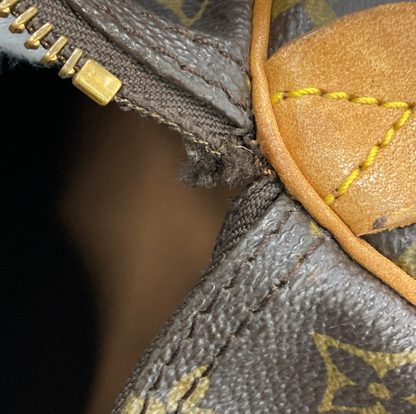 Louis Vuitton Speedy Handbag Monogram Canvas, Brown, Canvas, Handbag
