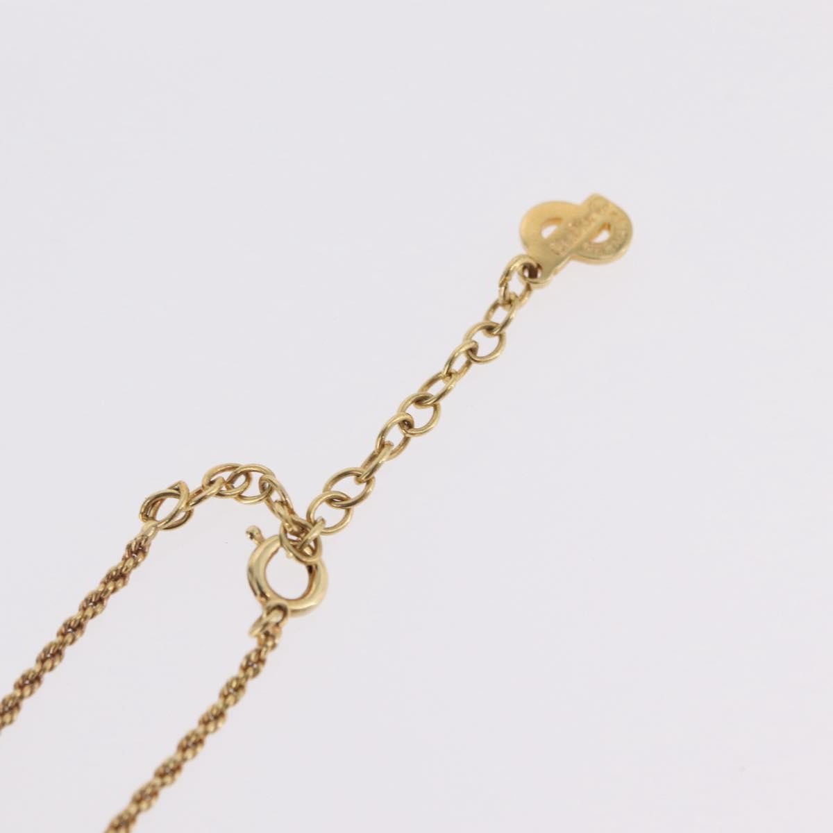 Christian Dior Vintage CD Heart Pendant Metal, Gold, Metal, Necklace