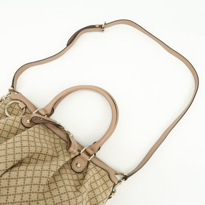 Gucci Sukey Diamante Canvas with Leather, Beige, Canvas, Tote Bag