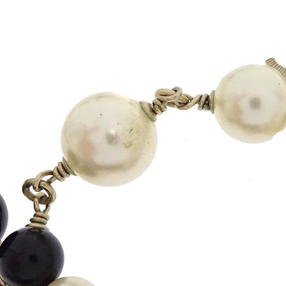 Chanel CC Necklace Faux Pearl and Metal, Gold, Gold Plated, Necklace
