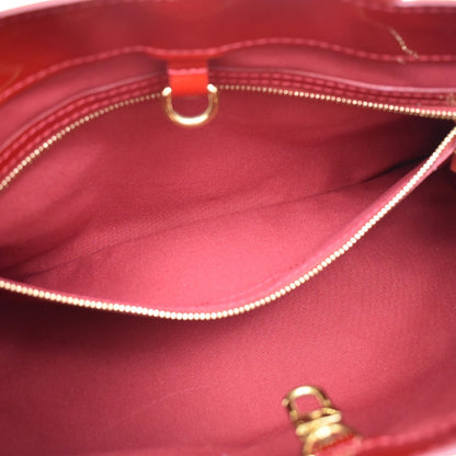Louis Vuitton Wilshire Monogram Vernis, Red, Patent Leather, Handbag