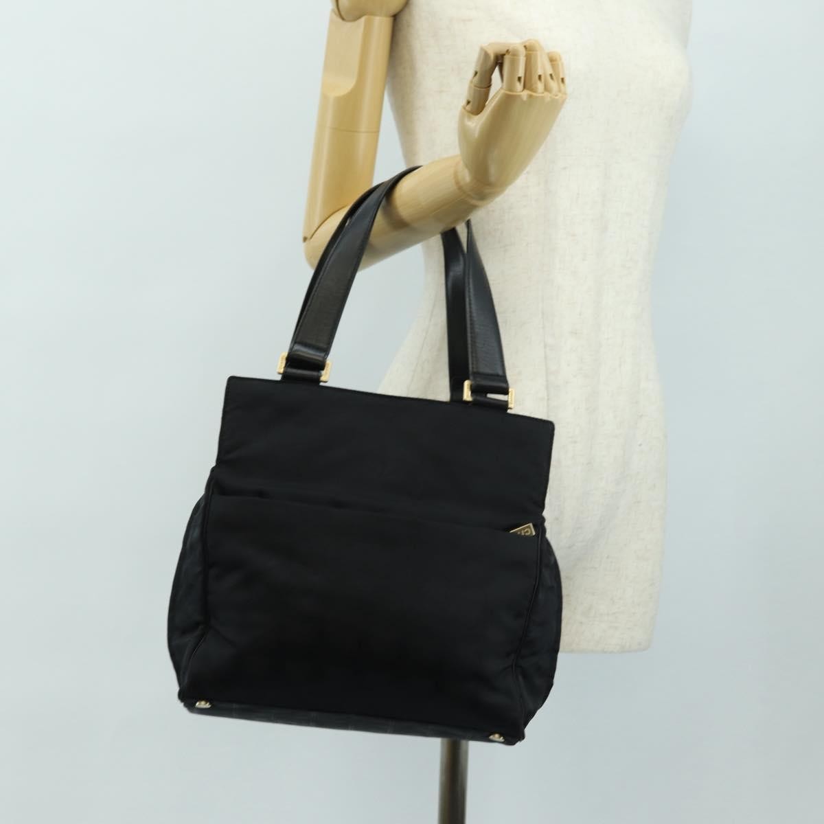 Chanel Travel Line Nylon, Black, Nylon, Tote Bag