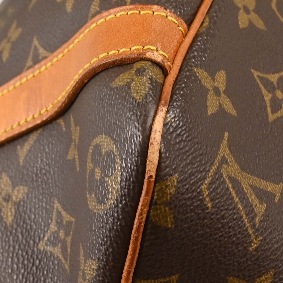 Louis Vuitton Shopping Sac Monogram Canvas, Brown, Canvas, Handbag