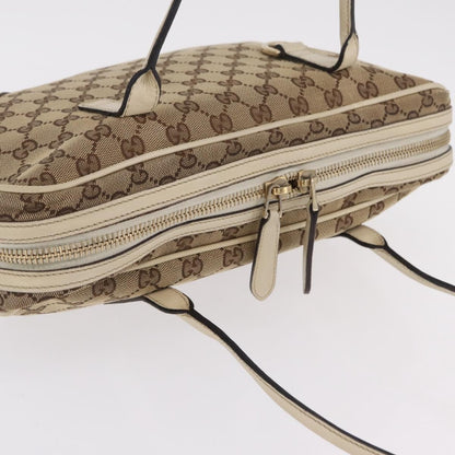 Gucci New Britt Boston GG Canvas, Beige, Canvas, Handbag