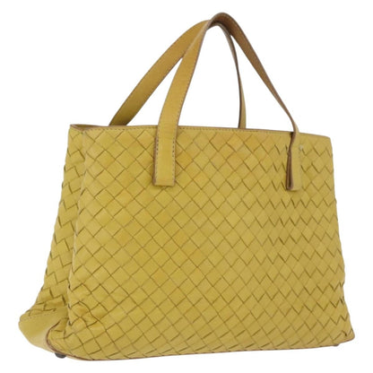 Bottega Veneta Belted Intrecciato Nappa, Yellow, Leather, Tote Bag