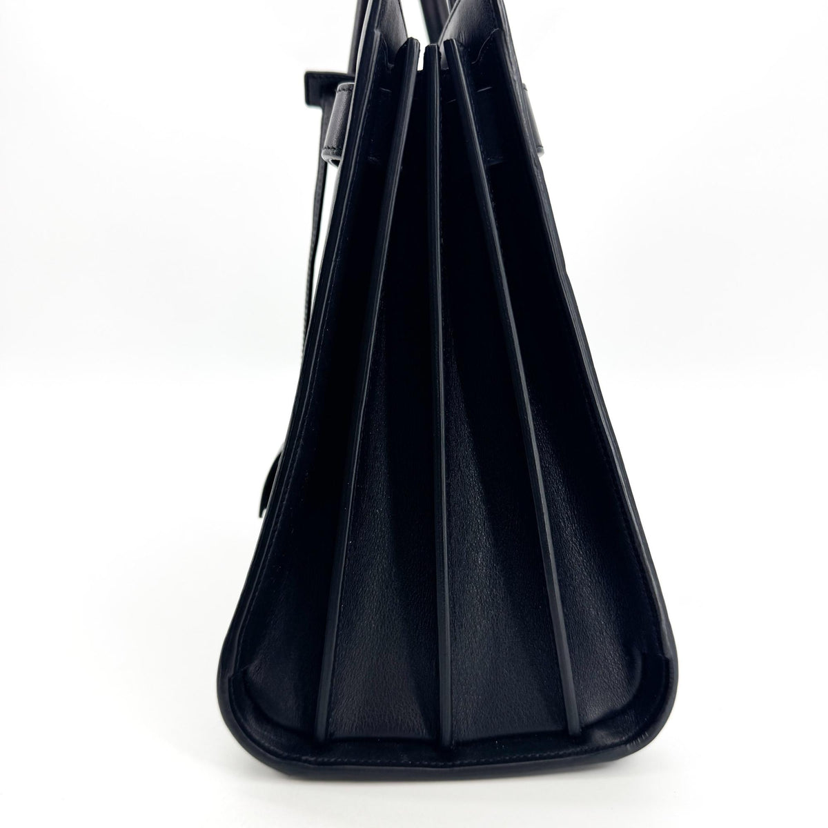 Saint Laurent Sac de Jour Leather, Navy, Leather, Handbag