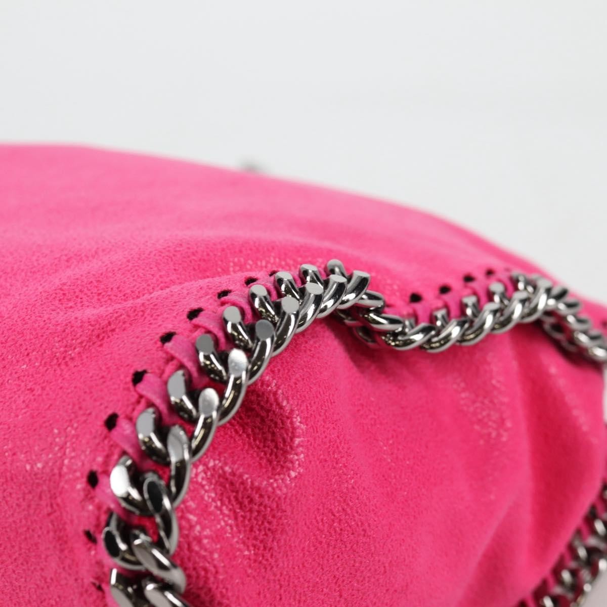 Stella McCartney Falabella Fold Over Suede, Pink, Suede, Shoulder Bag