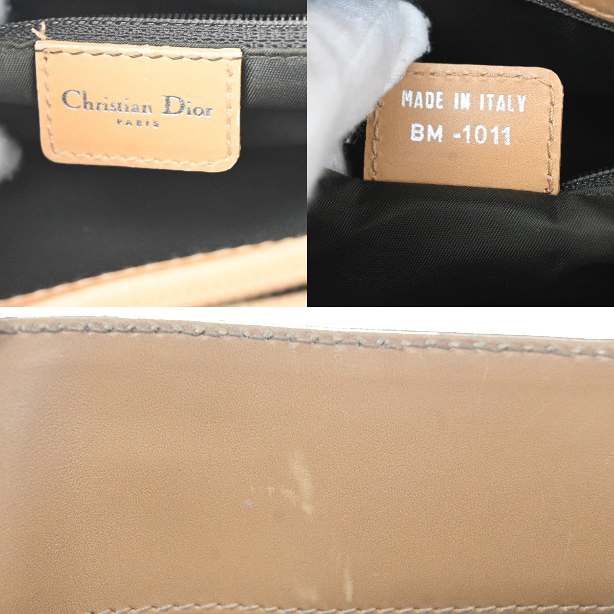 Christian Dior Vintage CD trotter Canvas, Brown, Canvas, Shoulder Bag