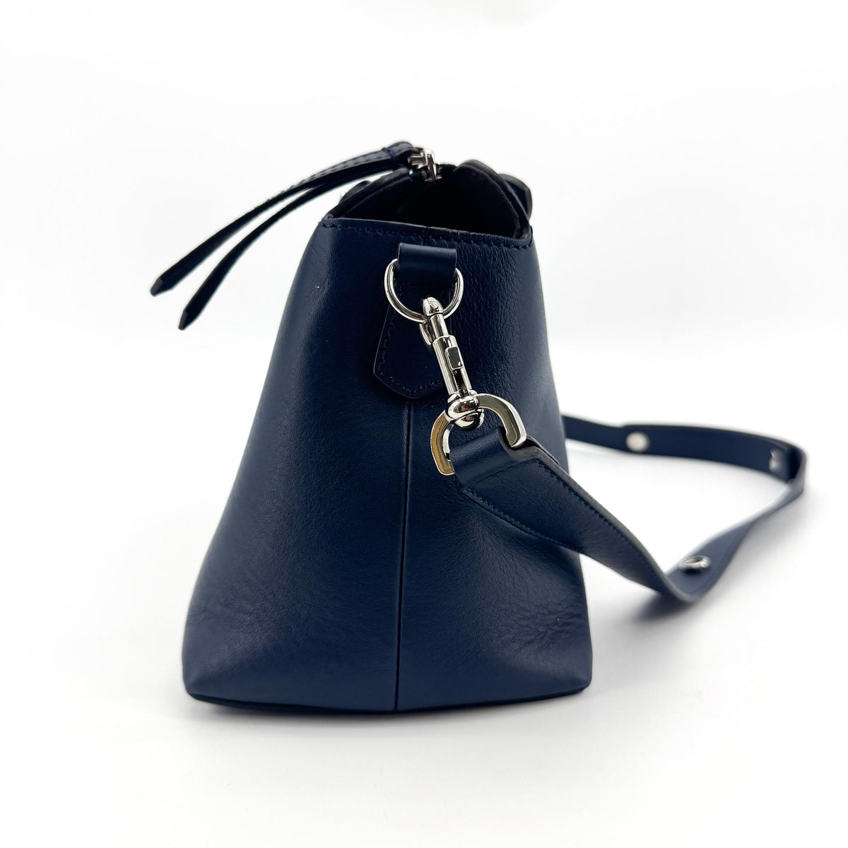 Fendi Selleria By The Way Satchel Leather, White, Calfskin, Shoulder Bag