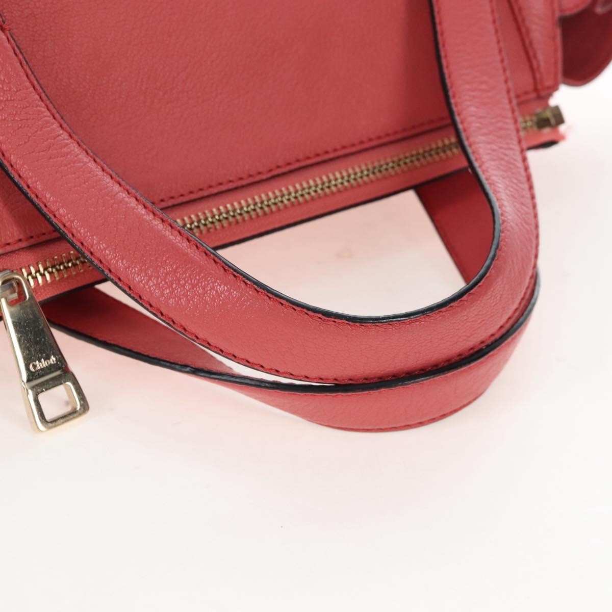 Chloe Bridget Convertible Satchel Leather, Pink, Leather, Handbag