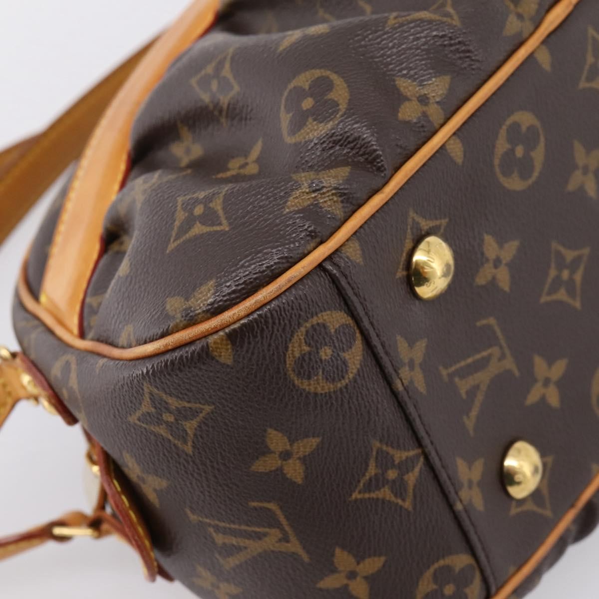 Louis Vuitton Clara Handbag Monogram Canvas, Brown, Canvas, Handbag