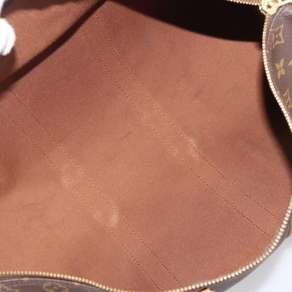 Louis Vuitton Keepall Bandouliere Macassar Monogram Canvas, Brown, Canvas, Travel Bag
