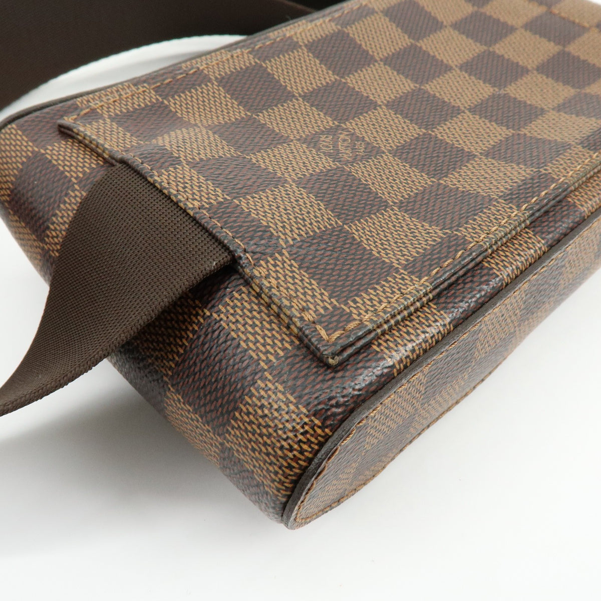 Louis Vuitton Geronimos Waist Damier, Brown, Canvas, Shoulder Bag