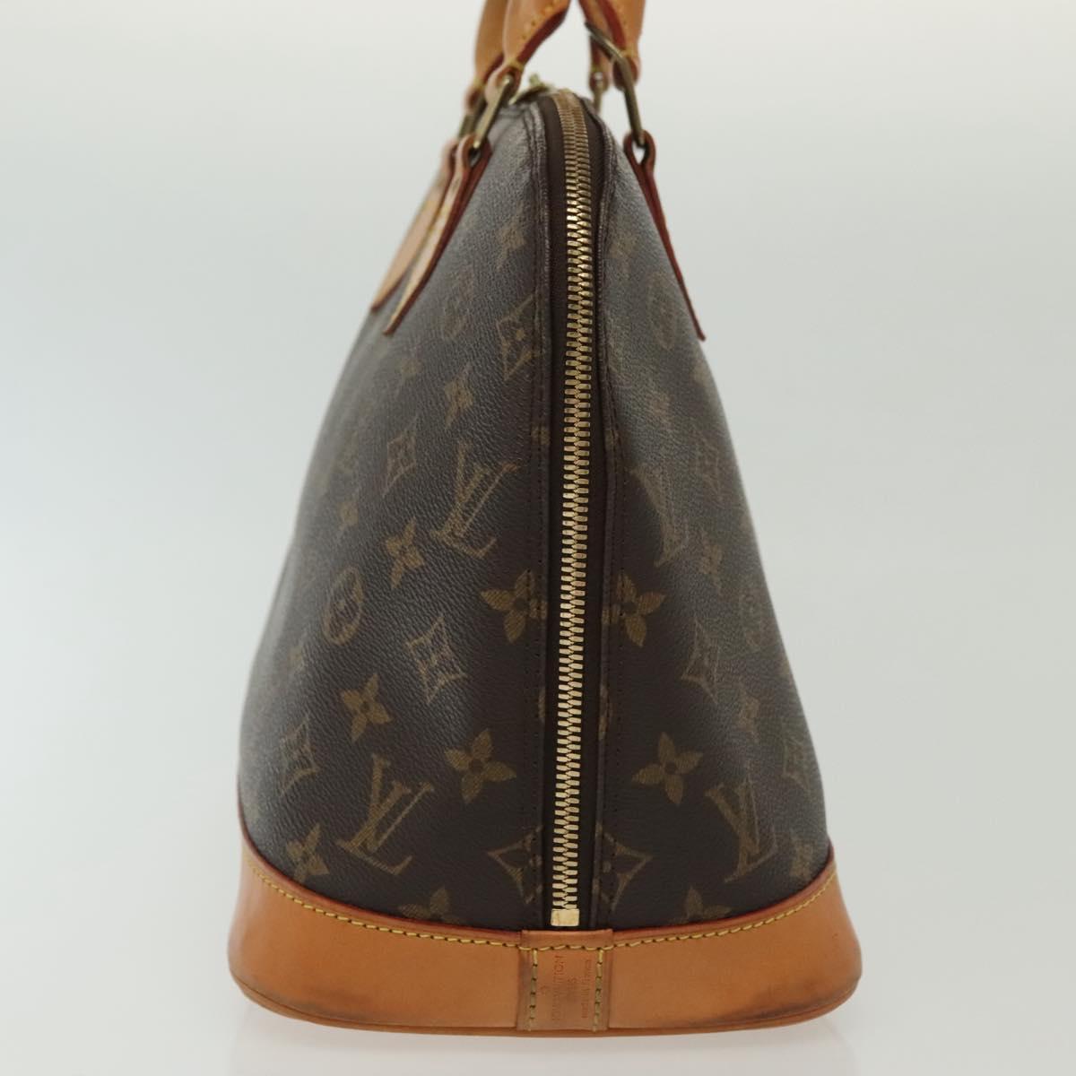 Louis Vuitton Alma Handbag Monogram Canvas, BROWN, CANVAS, Handbag