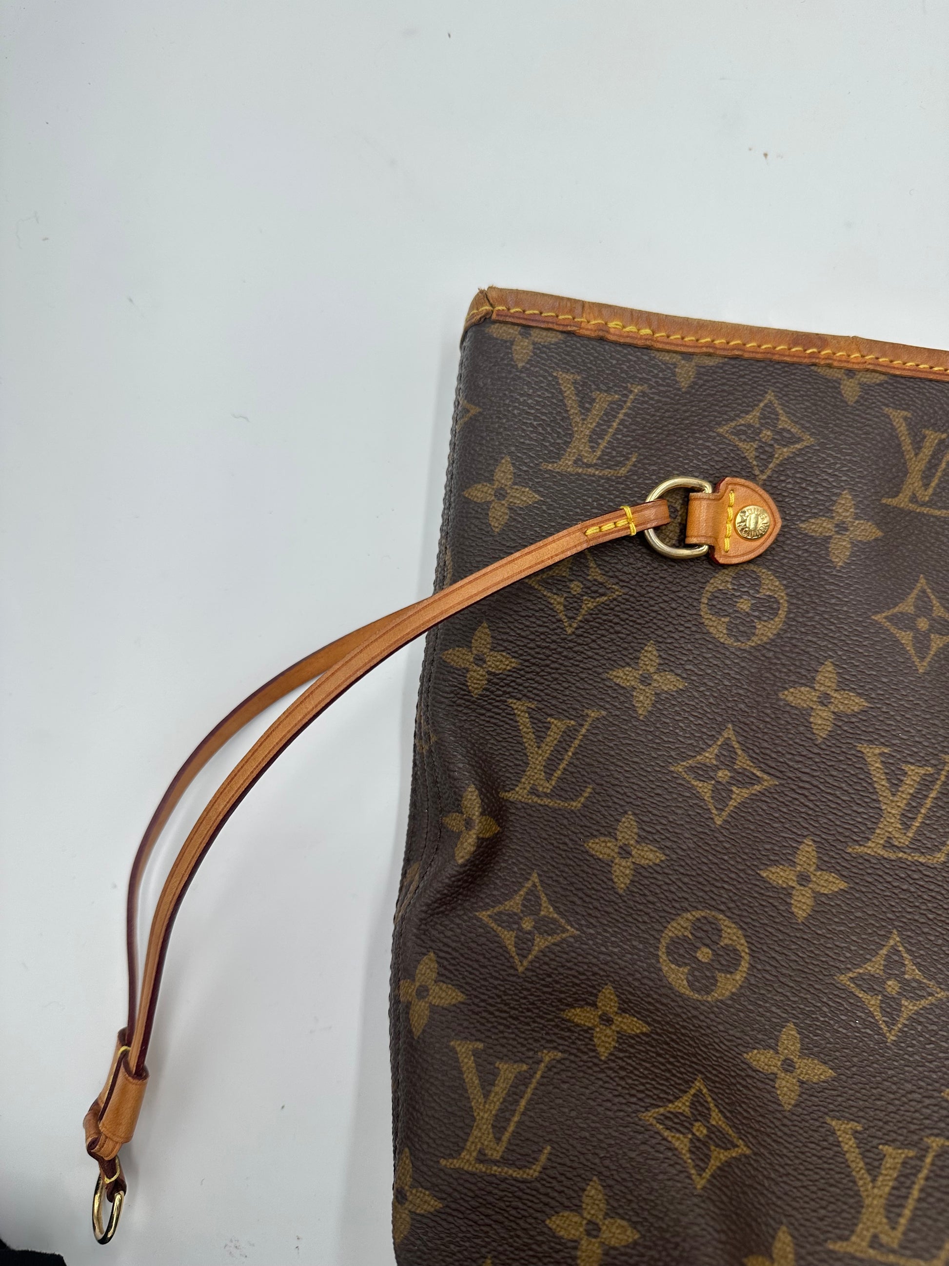 Louis Vuitton Neverfull NM Tote Monogram Canvas, Brown, Leather, Shoulder Bag