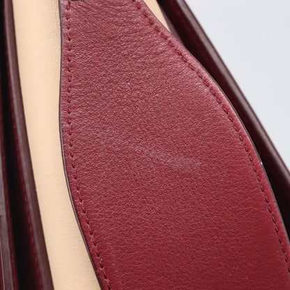 Celine Frame Leather, Beige, Leather, Shoulder Bag
