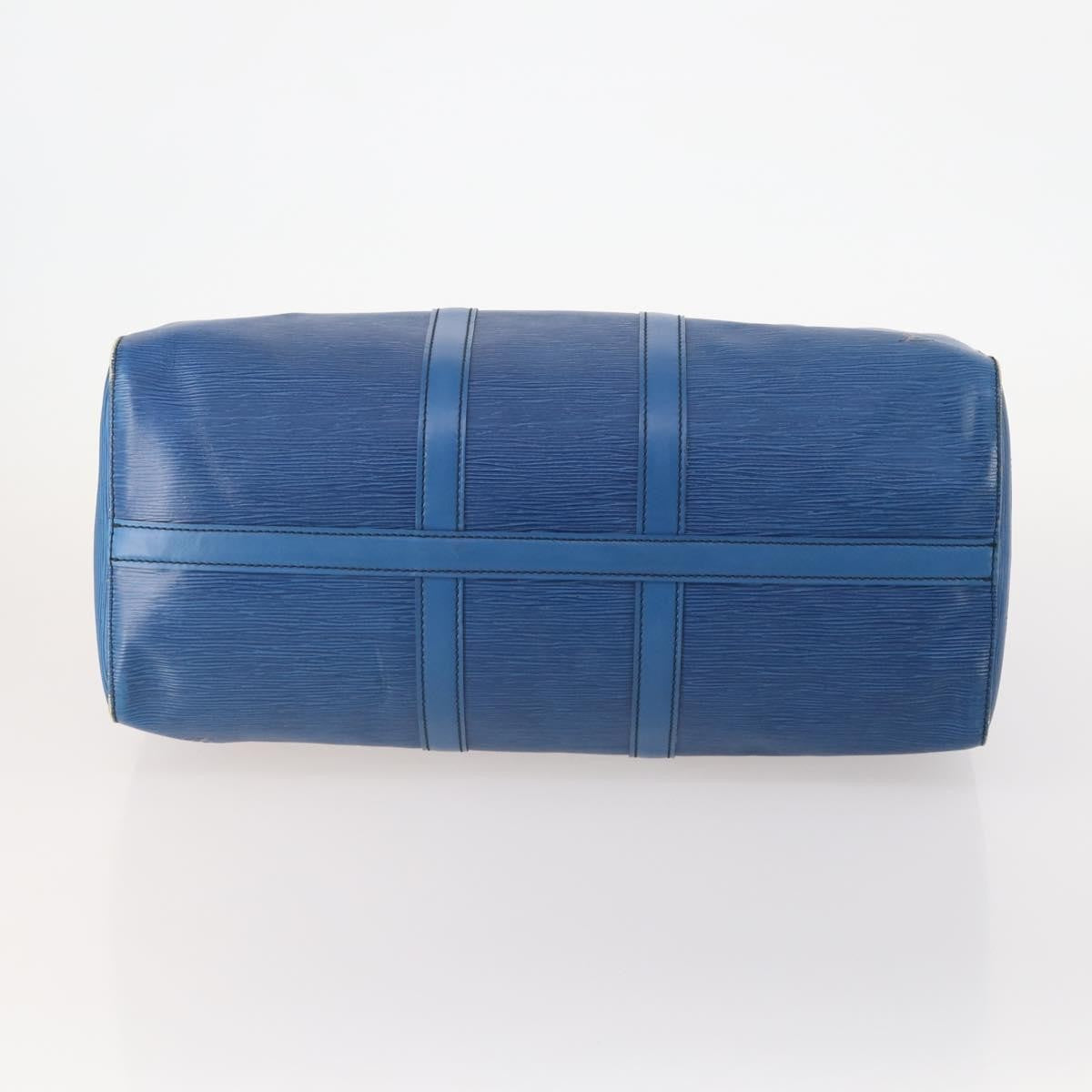 Louis Vuitton Keepall Epi Leather, Blue, Leather, Travel Bag
