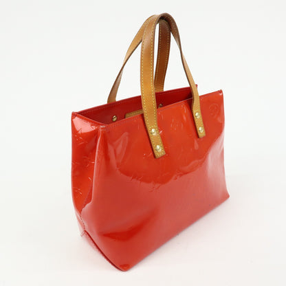Louis Vuitton Reade Monogram Vernis, Red, Patent Leather, Handbag