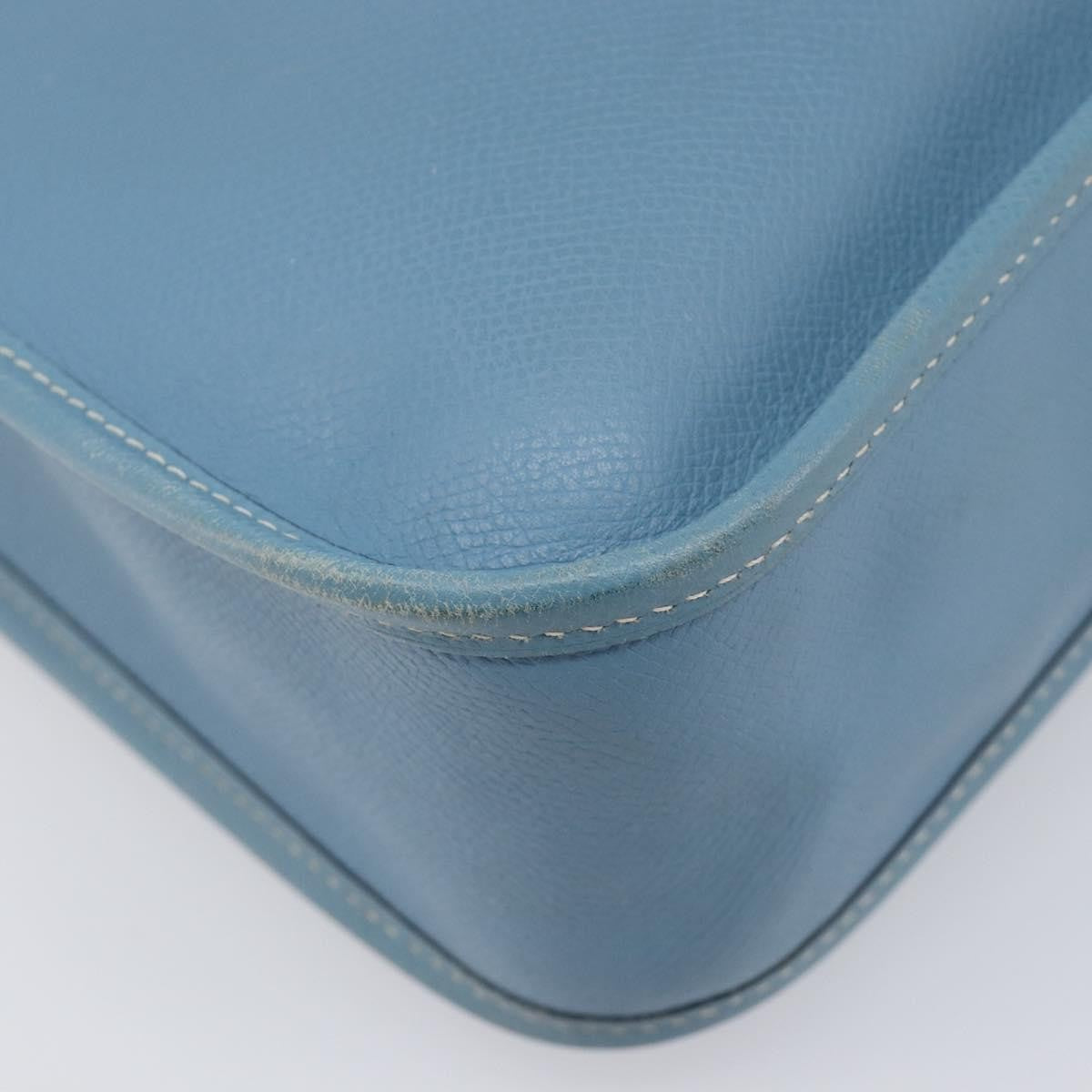Hermes Vespa Courchevel, Blue, Leather, Shoulder Bag