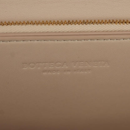 Bottega Veneta BV Classic Textured Calfskin, Beige, Leather, Handbag