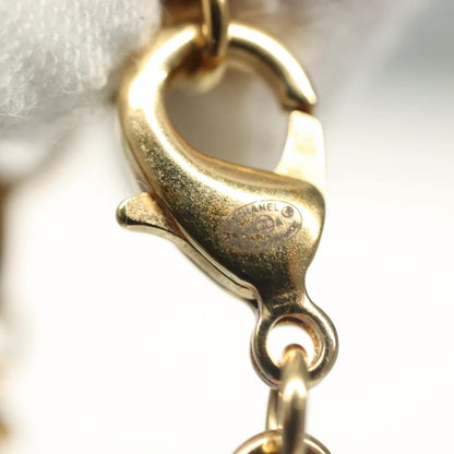 "Chanel CC Perfume Bottle Pendant Chain Long Metal with Leather, Crystals and Faux Pearl", Gold, Metal, Necklace