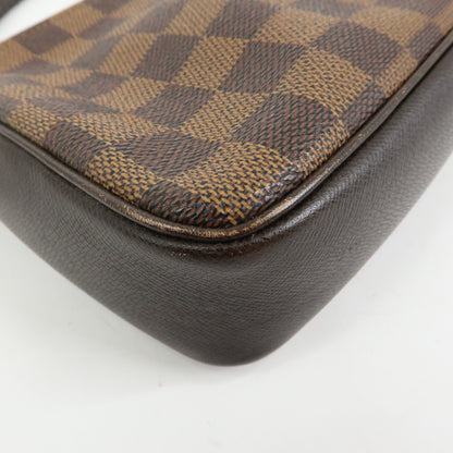 Louis Vuitton Trousse Make Up Damier, Brown, Canvas, Clutch
