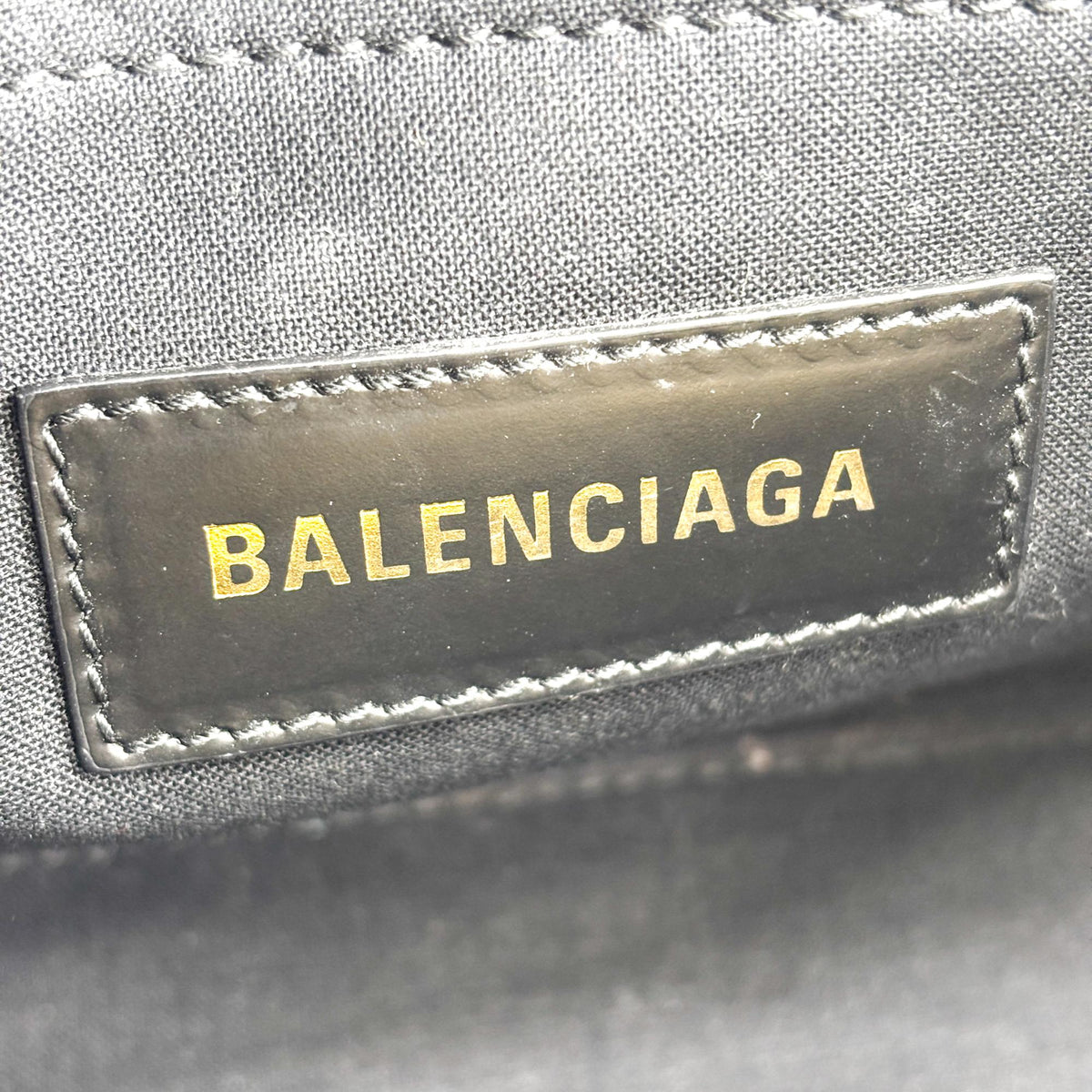 Balenciaga Hardware Canvas, Black, Canvas, Tote Bag