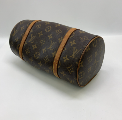Louis Vuitton Papillon Handbag Monogram Canvas, Brown, Canvas, Handbag