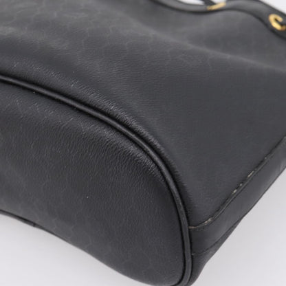 Christian Dior Vintage Honeycomb Canvas, Black, Canvas, Shoulder Bag