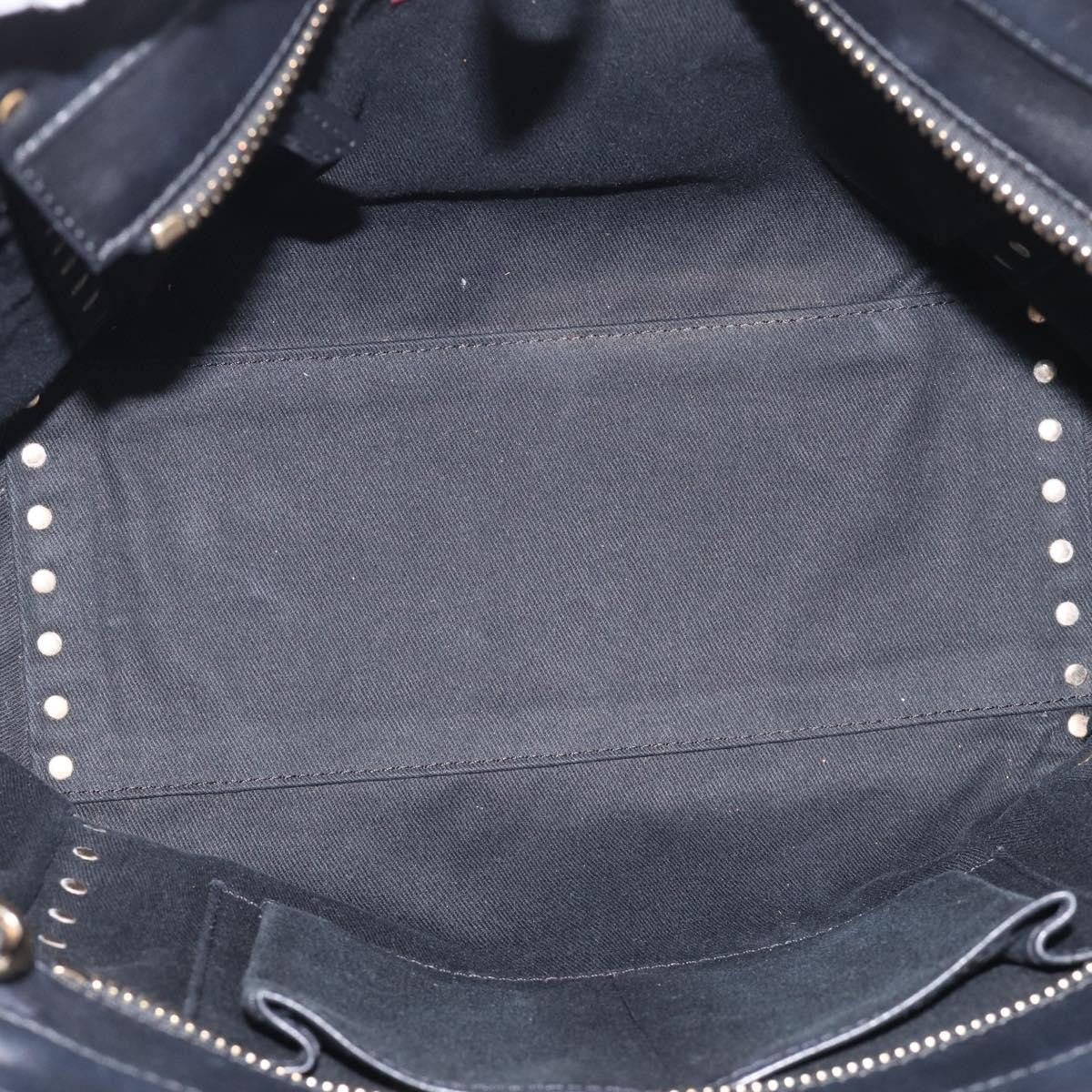 Valentino Garavani Rockstud Soft Leather, Black, Leather, Tote Bag