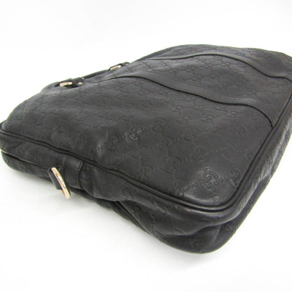 Gucci Convertible Guccissima Leather, Black, Leather, Briefcase