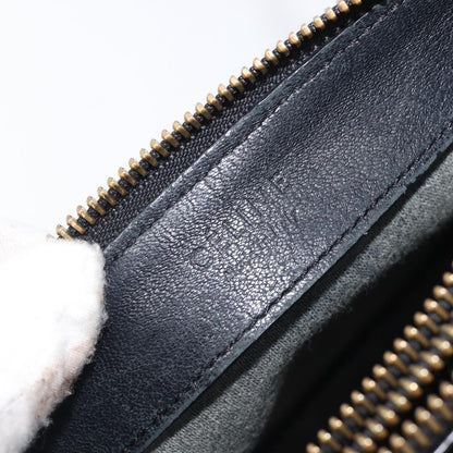 Celine Trio Leather, Black, Leather, Crossbody Bag