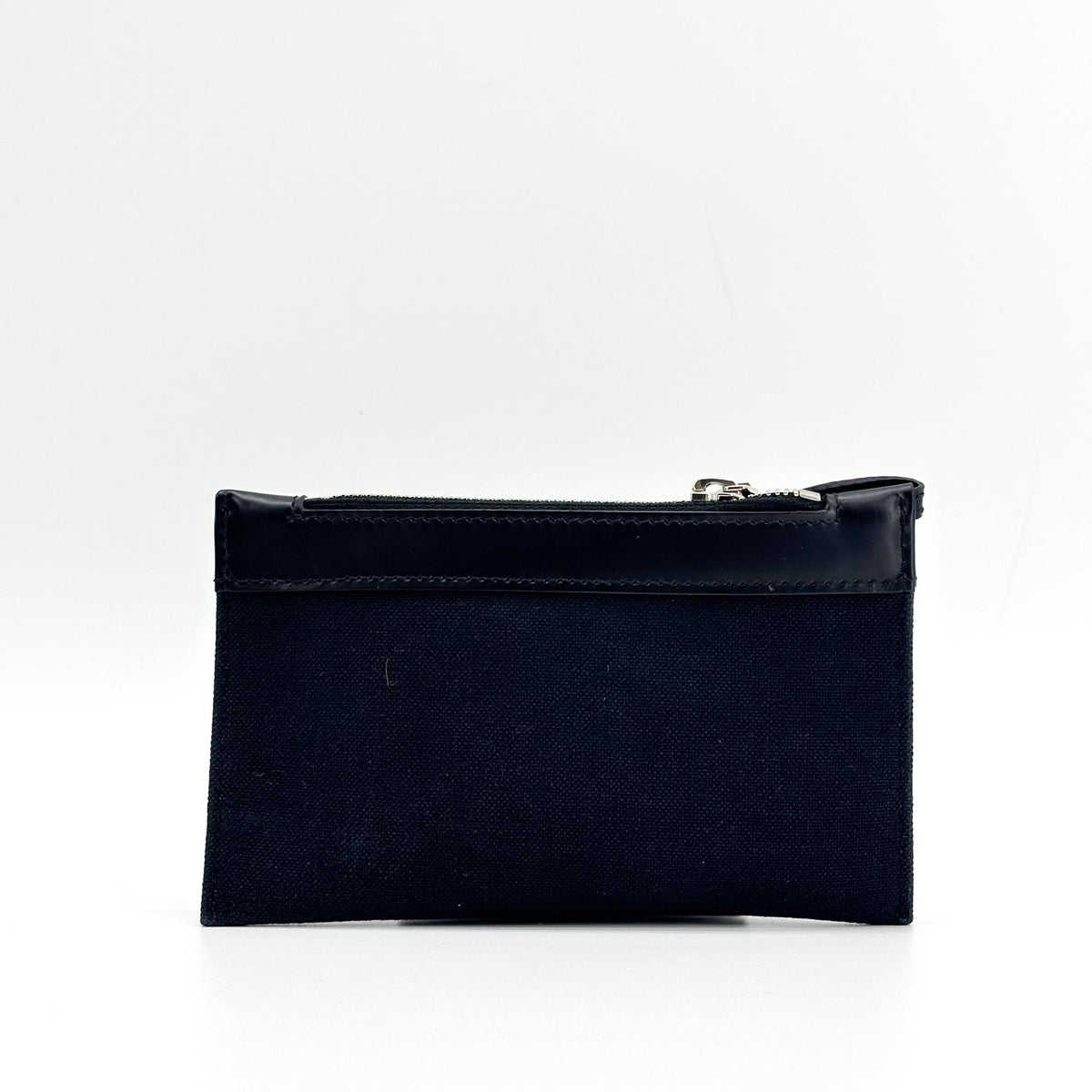 Balenciaga Navy Cabas Canvas with Leather, Black, Canvas, Tote Bag