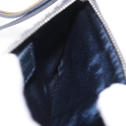 Christian Dior A5 Pouch Oblique Canvas, Navy, Canvas, Clutch