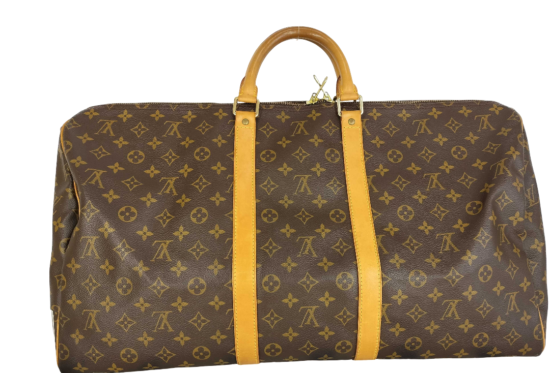 Louis Vuitton Keepall Bandouliere Bag Monogram Canvas, Brown, Canvas, Travel Bag