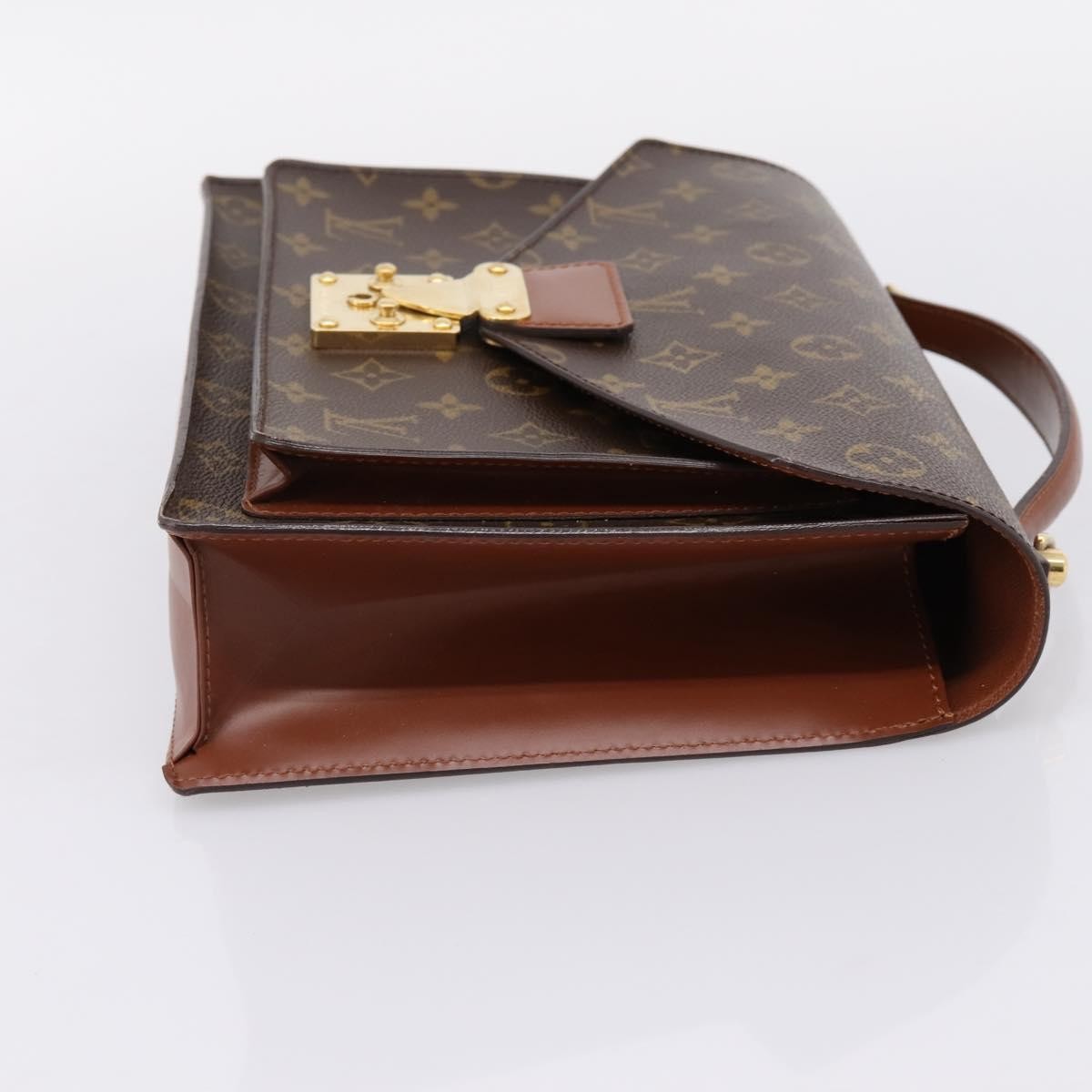 Louis Vuitton Monceau Monogram Canvas, Brown, Canvas, Handbag