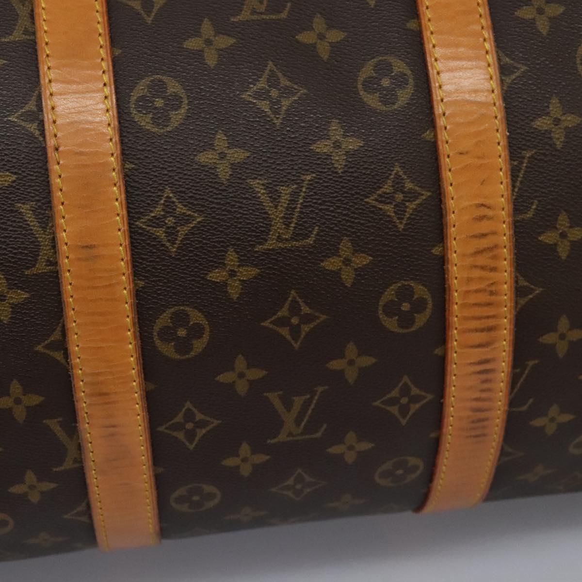 Louis Vuitton Keepall Bag Monogram Canvas, BROWN, CANVAS, Travel bag