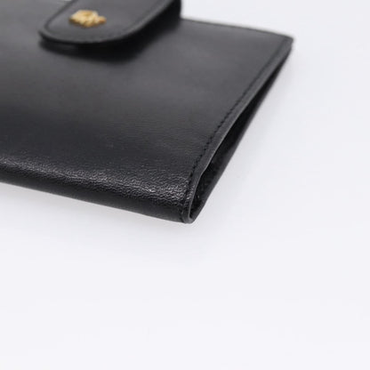 Christian Dior Bifold Card Holder Leather, Black, Leather, Card Holder