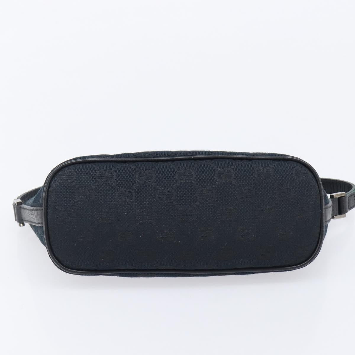 Gucci Zipped Pochette GG Canvas, Black, Canvas, Shoulder Bag