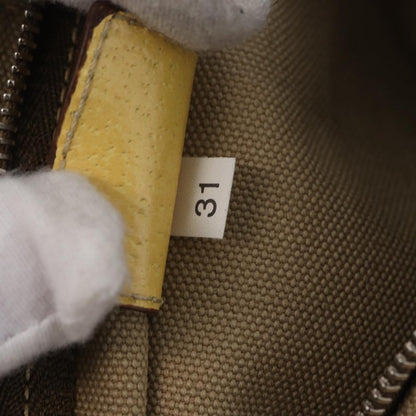 Prada Lux Convertible Open Tote Canvas and leather, Beige, Canvas, Tote Bag