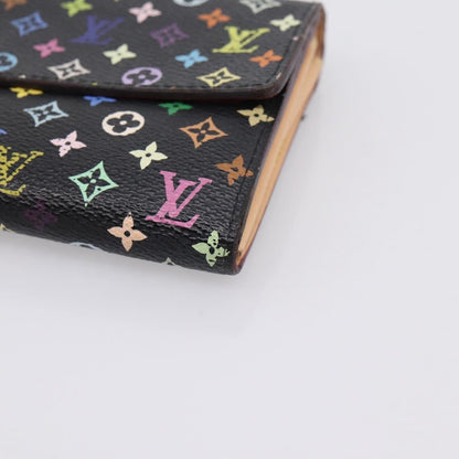 Louis Vuitton Sarah Monogram Multicolor, Black, Canvas, Wallet