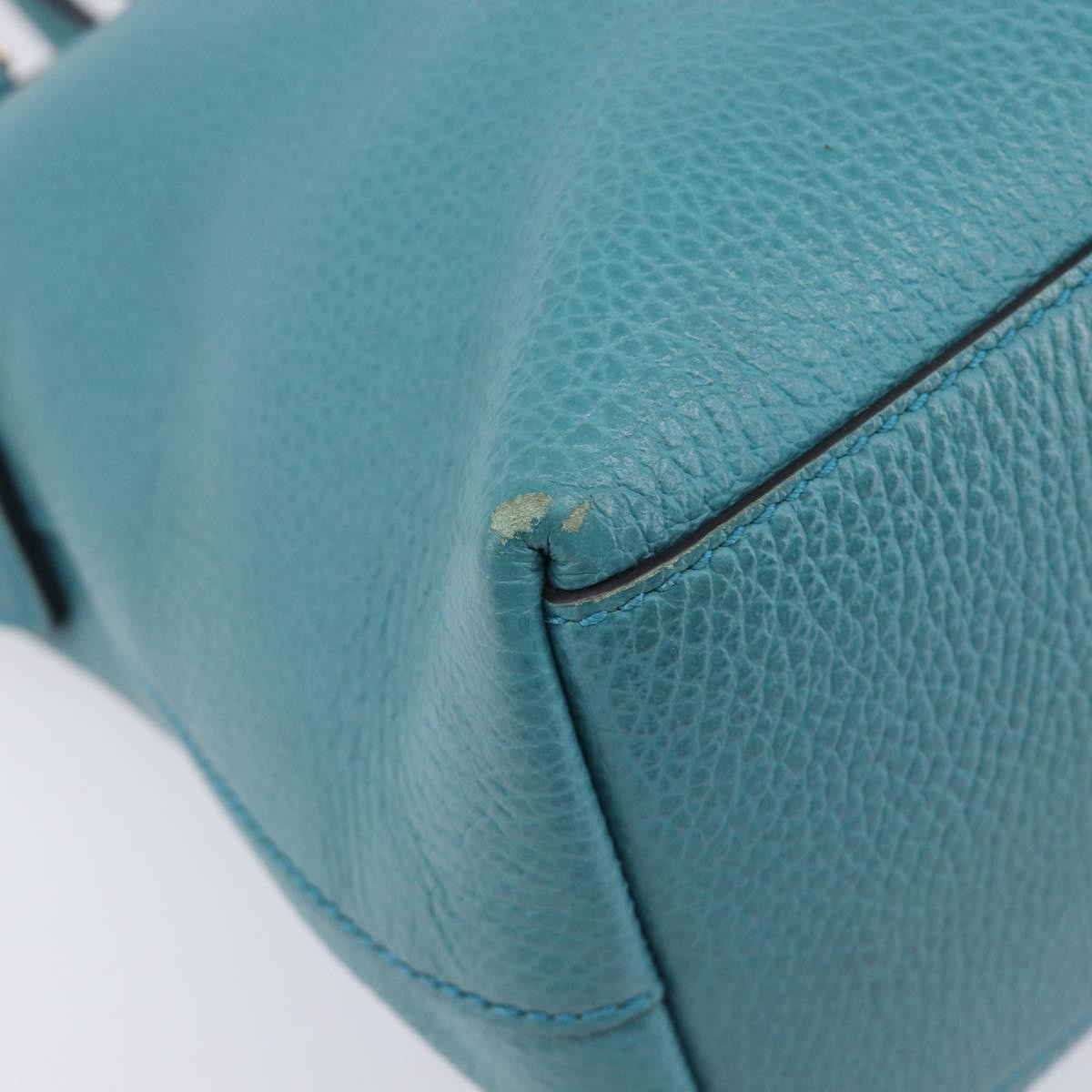Gucci GG Charm Convertible Dome Satchel Leather, Blue, Leather, Handbag