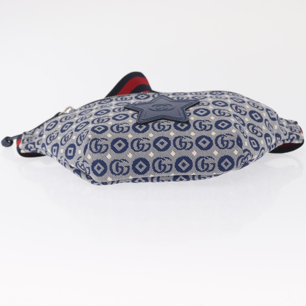 Gucci Children's Belt Printed GG Coated Canvas, Navy, Canvas, Handbag