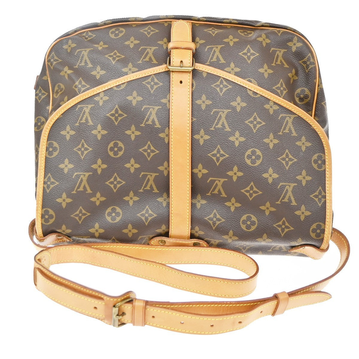 Louis Vuitton Saumur Monogram Canvas, Brown, Canvas, Shoulder Bag