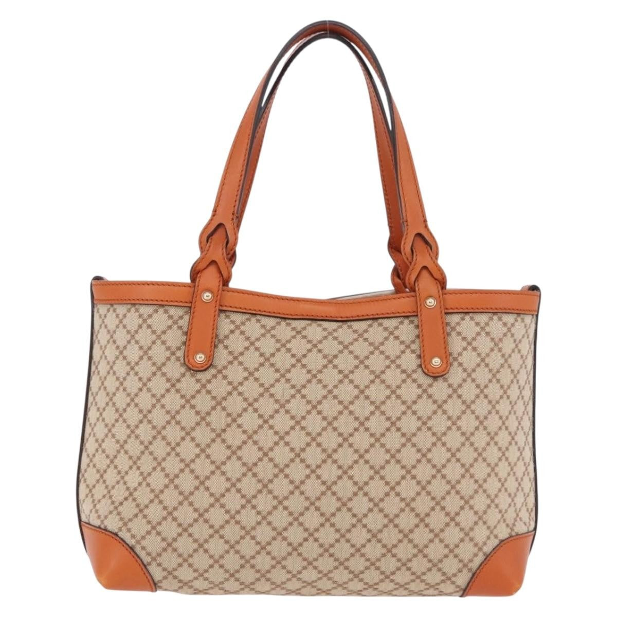 Gucci Craft GG Canvas with Leather, Beige, Canvas, Tote Bag